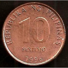 PHILIPPINES 10 Sentimos 1996