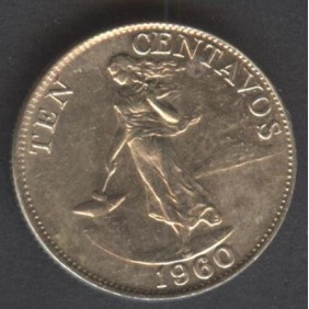 PHILIPPINES 10 Centavos 1960