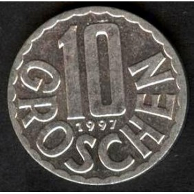AUSTRIA 10 Groschen 1997