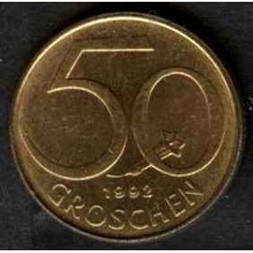 AUSTRIA 50 Groschen 1992