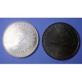 MACEDONIA 2 Denari 2001