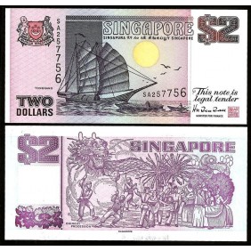 SINGAPORE 2 Dollars 1997