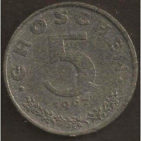 AUSTRIA 5 Groschen 1967