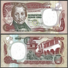 COLOMBIA 500 Pesos 1990