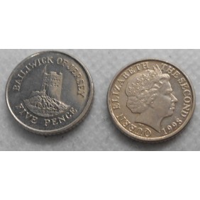 JERSEY 5 Pence 1998
