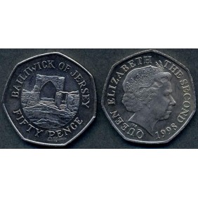 JERSEY 50 Pence 1998