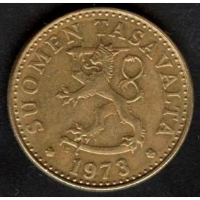 FINLAND 20 Pennia 1973
