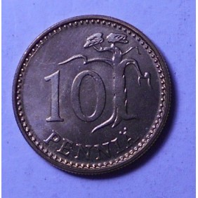FINLAND 10 Pennia 1982