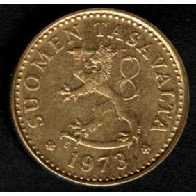 FINLAND 10 Pennia 1973