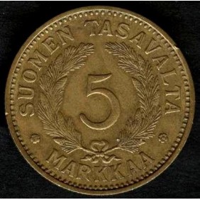 FINLAND 5 Markkaa 1935