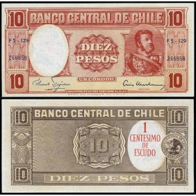 CHILE 1 Centesimo on 10...
