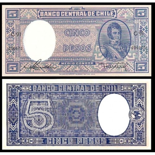 CHILE 5 Pesos 1947