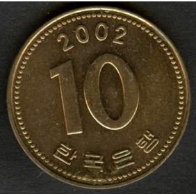 SOUTH KOREA 10 Won 2002