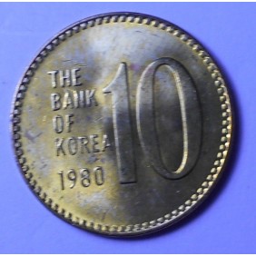 SOUTH KOREA 10 Won 1980