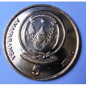 RWANDA 5 Francs 2003