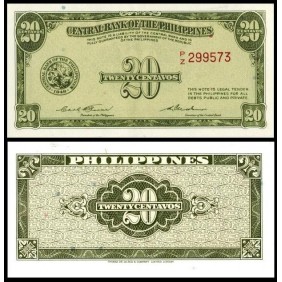 PHILIPPINES 20 Centavos 1949
