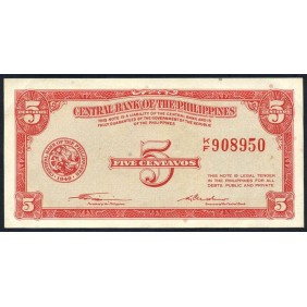 PHILIPPINES 5 Centavos 1949