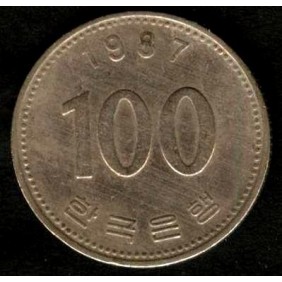 SOUTH KOREA 100 Won 1987