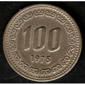 SOUTH KOREA 100 Won 1975