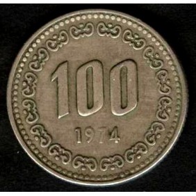SOUTH KOREA 100 Won 1974