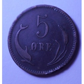 DENMARK 5 Ore 1874