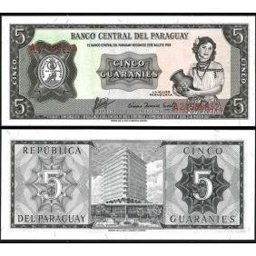 PARAGUAY 5 Guaranies 1952...