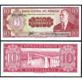 PARAGUAY 10 Guaranies 1952...