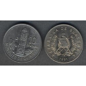 GUATEMALA 10 Centavos 1991