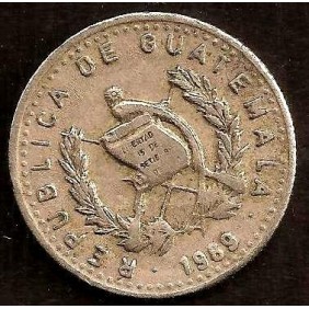 GUATEMALA 5 Centavos 1989