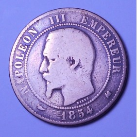 FRANCE 10 Centimes 1854K
