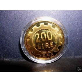 200 Lire 1998 Lavoro PROOF