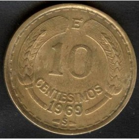 CHILE 10 Centesimos 1969