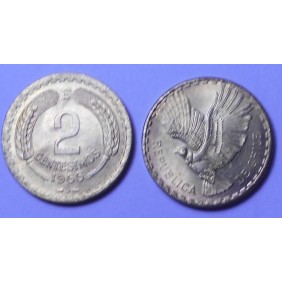 CHILE 2 Centesimos 1966