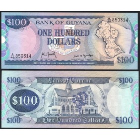 GUYANA 100 Dollars 1989