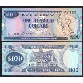 GUYANA 100 Dollars 1989