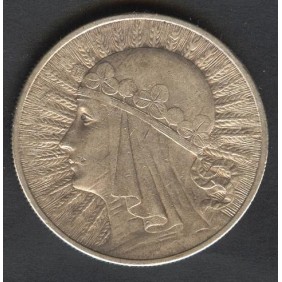 POLAND 10 Zlotych 1932 AG