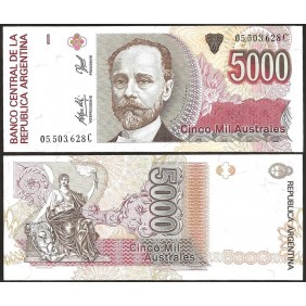 ARGENTINA 5000 Australes 1989