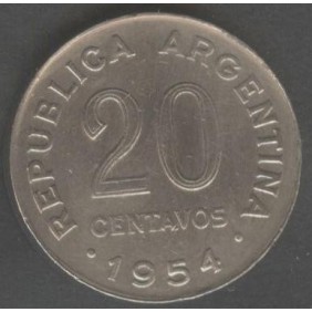 ARGENTINA 20 Centavos 1954