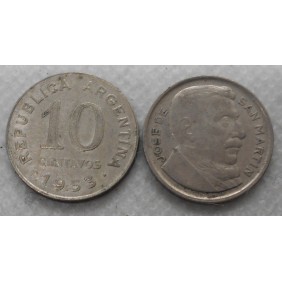 ARGENTINA 10 Centavos 1953