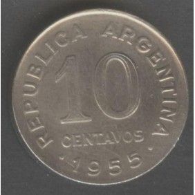 ARGENTINA 10 Centavos 1955