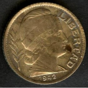 ARGENTINA 10 Centavos 1942 br.