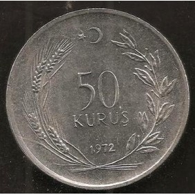TURKEY 50 Kurus 1972
