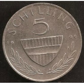 AUSTRIA 5 Schilling 1990