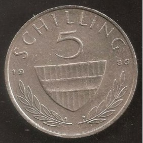 AUSTRIA 5 Schilling 1985