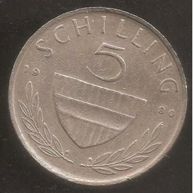 AUSTRIA 5 Schilling 1980