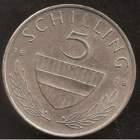 AUSTRIA 5 Schilling 1978