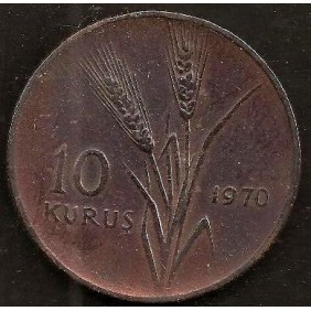 TURKEY 10 Kurus 1970