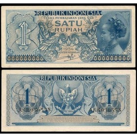 INDONESIA 1 Rupiah 1954