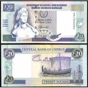 CYPRUS 20 Pounds 2004