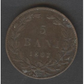 ROMANIA 5 Bani 1867 Watt